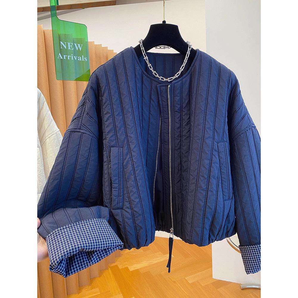 Женская стеганая хлопковая куртка свободного кроя, корейский шик, больших размеров, Весна/Осень 2025