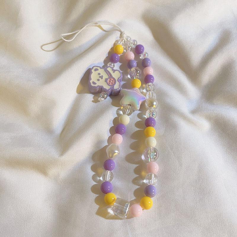 Mobile Phone Lanyard Cellphone Strap Phone Chain Pendant Candy Phone Case Rope Jewelry Keychain for Samsung Huawei iPhone Xiaomi
