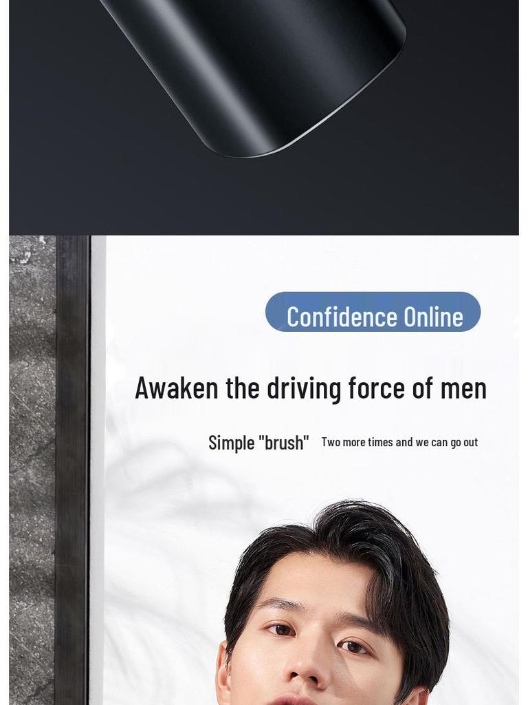 High-Power Men's Rechargeable Electric Shaver: Portable, Washable Magnetic Beard Razor