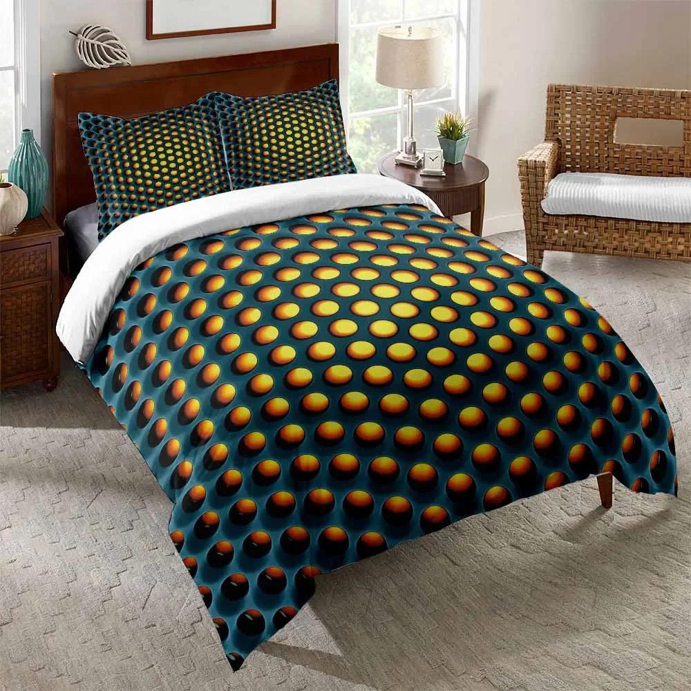Fashion Honeycomb Bedding Set Housse De Couette Duvetcover&2pcs Pillowcase Dropshipping ,Wholesale,customized Ropa De Cama Home