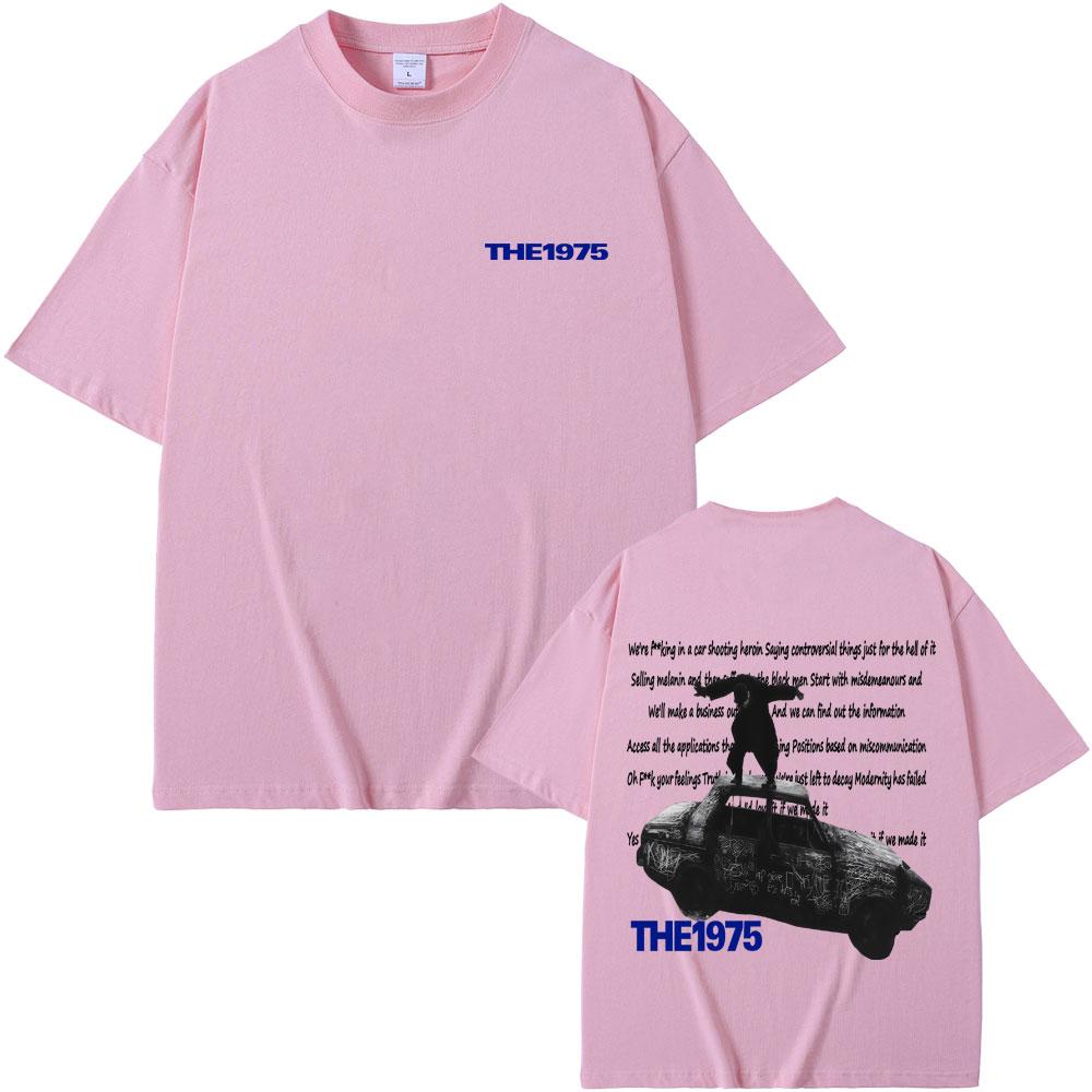 Alternative Rock Band The 1975 Being Funny in A Foreign Language T-shirt Fashion Casual Oversized Short Sleeve T Shirt
