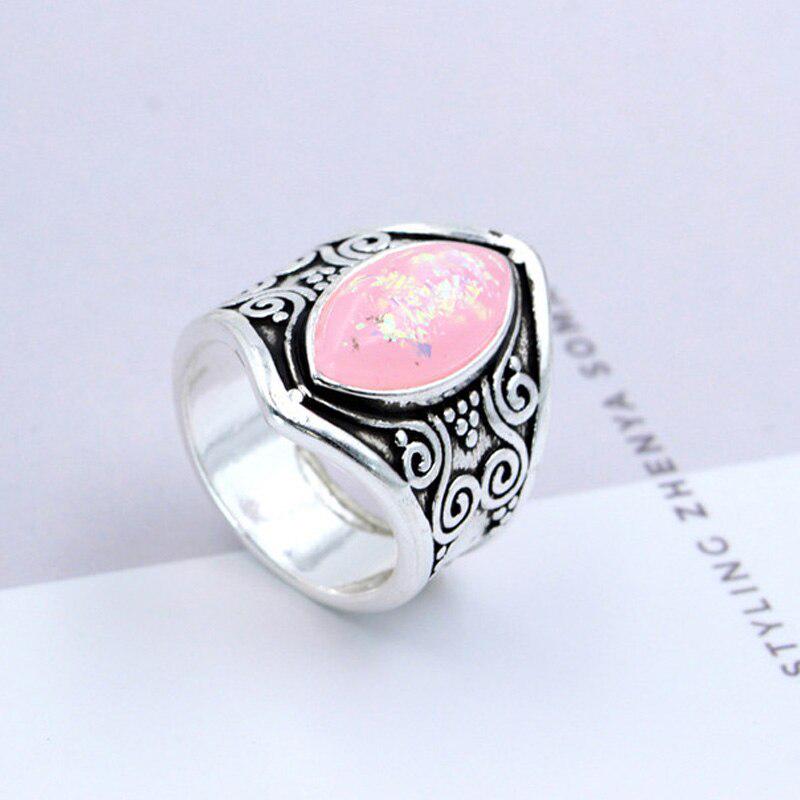 POMOiii Винтажные кольца с лунным камнем для мужчин и женщин, ювелирное кольцо, оптовая продажа, ювелирные изделия на годовщину, подарок