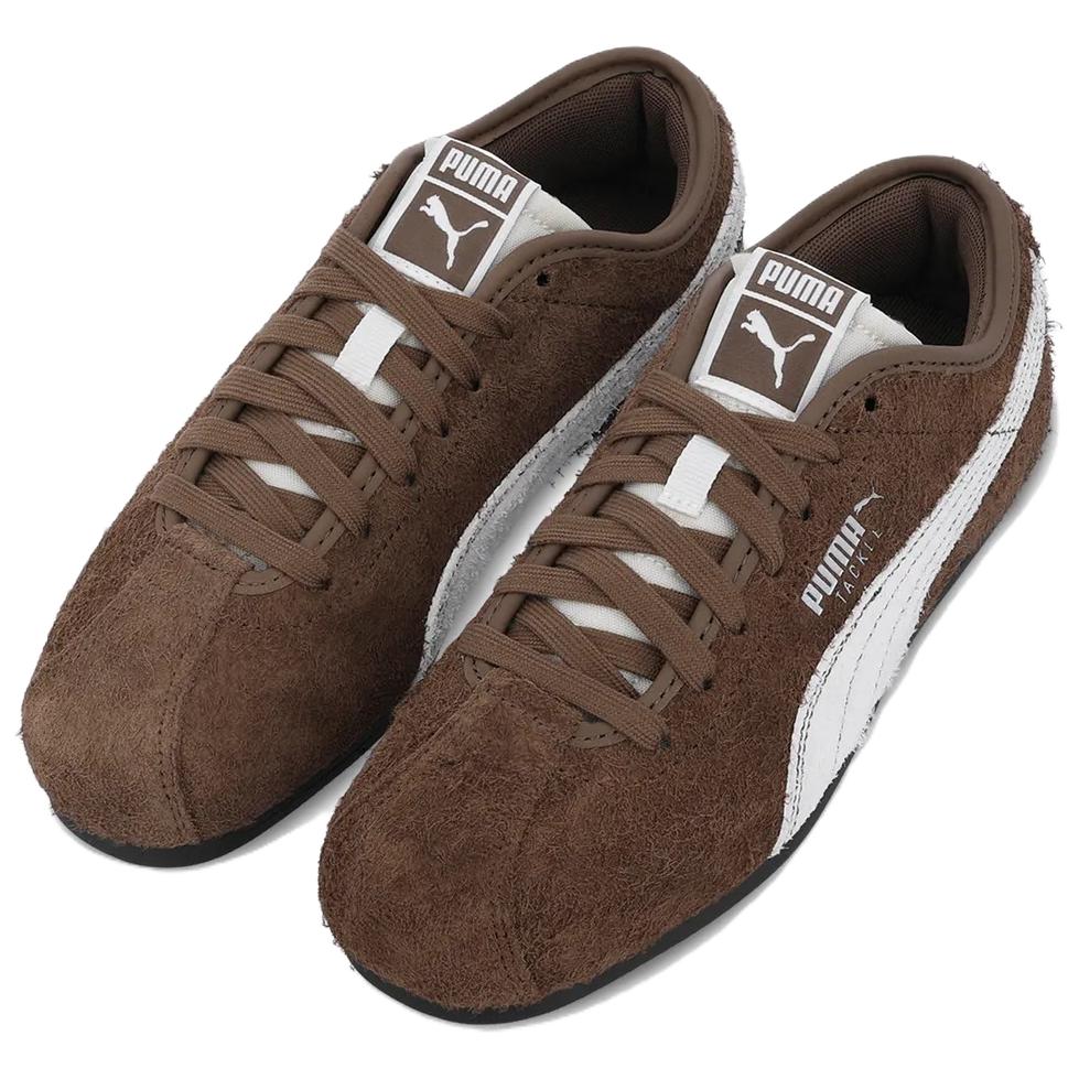 Puma Tackle Heritage Унисекс Повседневная обувь Шоколадно-коричневый-Белый 408780-01