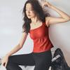 Женский осенне-зимний теплый беспроводной бюстгальтер 2 в 1, жилет с пуш-ап, модный универсальный цельный мягкий жилет с высокой эластичной резинкой на талии, утягивающий терможилет
