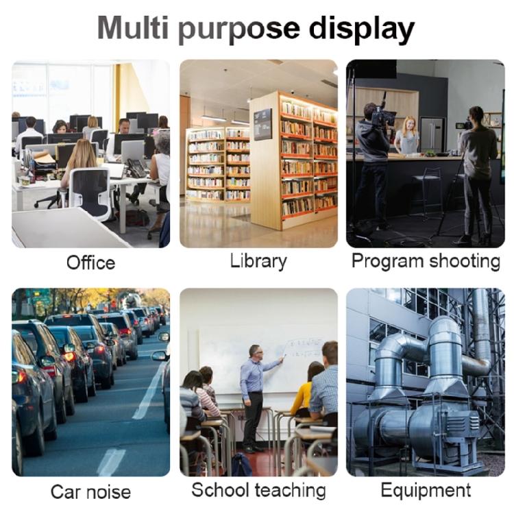 30-130dB Decibel Meter Handheld Noise Meter for Indoor Outdoor Use Digital Sound Level Meter with Data Hold SPL Tester