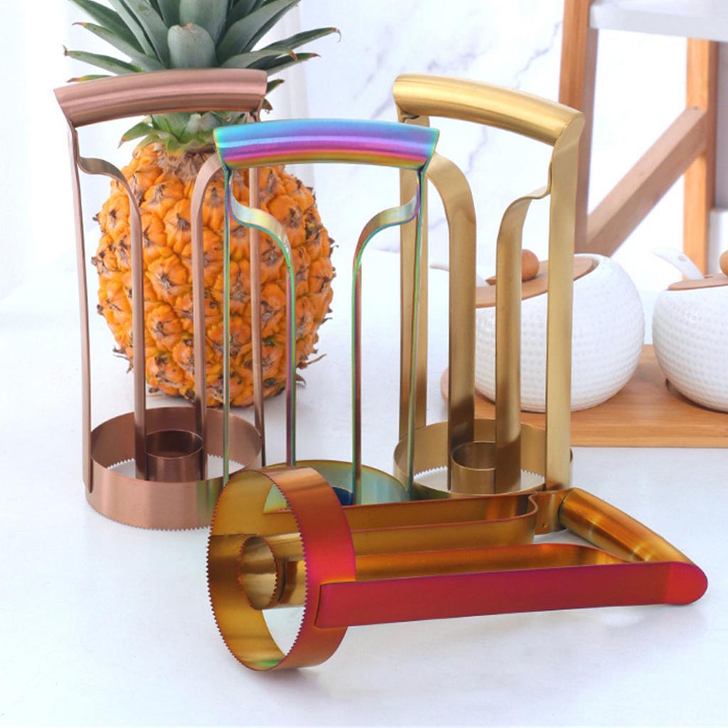 Stainless Steel Pineapple Peeler Corer Cutter Tool Portable Fruit Slicer Kitchen Tool Quick Pineapple Meat Picker