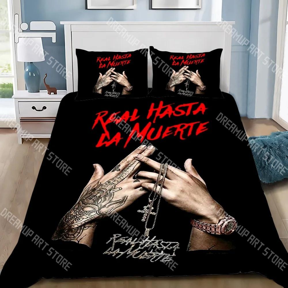3D Печать Anuel AA Hasta La Muerte Комплект постельного белья Односпальный Queen King Полный размер Пододеяльник Наволочка Постель Мальчики Девочки Взрослый Дом