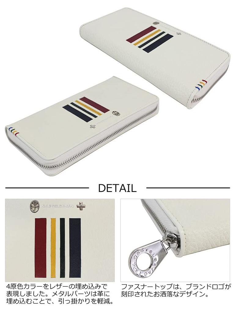 Round Zipper Long Wallet with Coin Purse Quattro 058626 Black [Castelbajac]