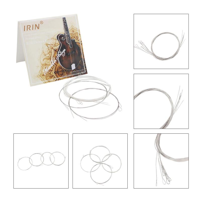 Набор струн для мандолины IRIN, 8 шт., набор струн для мандолины M100, посеребренные аксессуары для мандолины GDAE