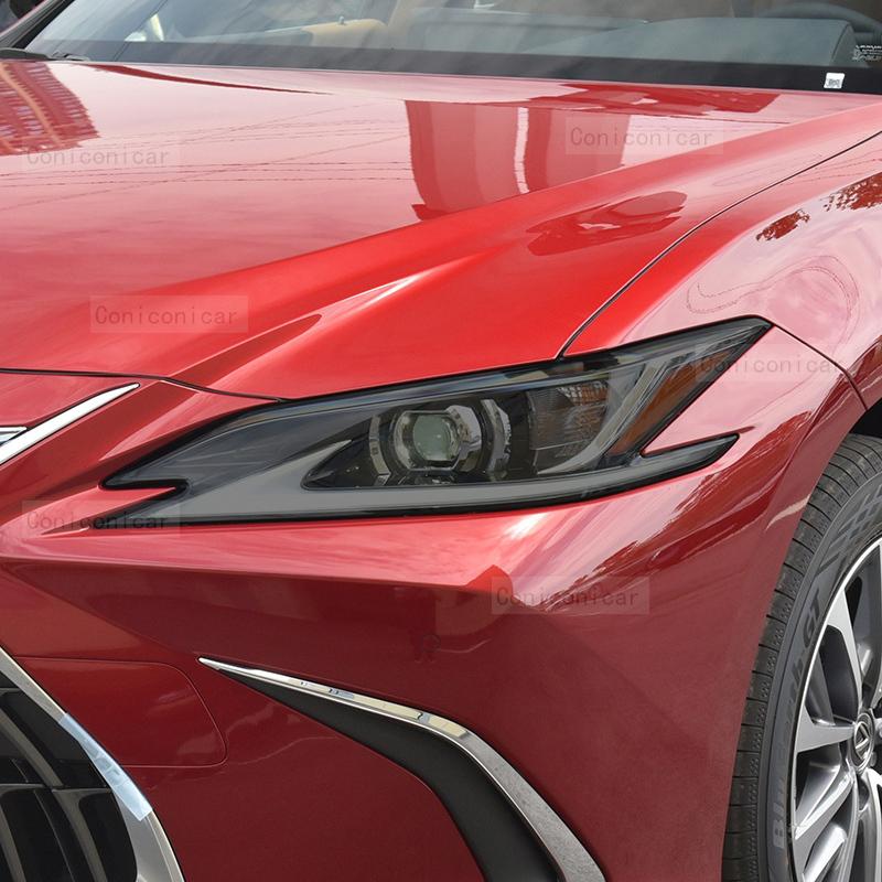 Car Headlight Protection Tint Anti-Scratch Black Protective Film TPU Stickers Cover For LEXUS ES 2018-2024 Accessories