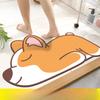 Diatom Mud Floor Mat Cartoon Bathroom Floor Mat Water Absorption Fast Drying Anti-slip Mat Dirt-resistant and Easy-to-main Care Foot Mat