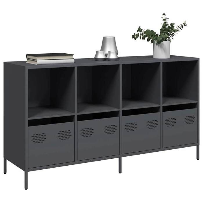 VidaXL Buffet Anthracite 135x39x73,5 Cm Cold-rolled Steel, Storage Furniture, Kitchen Storage Furniture, Furniture 3307163