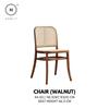 Homlly Natural Rattan Solid Wood Dining Chair