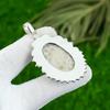 Sterling Silver Fossil Coral Stone Daughter Ethnic Handcrafted Bezel New Pendant