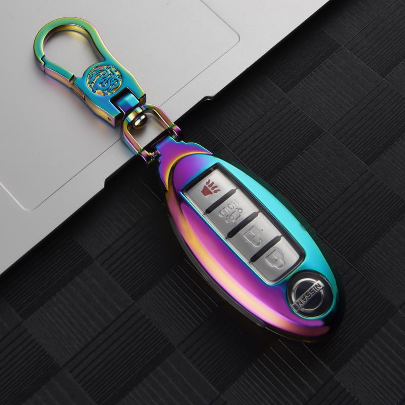 Чехол для ключей из цинкового сплава для Nissan Versa Maxima Rogue Armada Sentra Qashqai X-Trail для Infiniti FX35 QX50, аксессуары