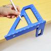 3D многоугловая измерительная линейка, высокоточный легкий портативный транспортир из алюминиевого сплава с углом наклона 45/90 градусов для деревообработки