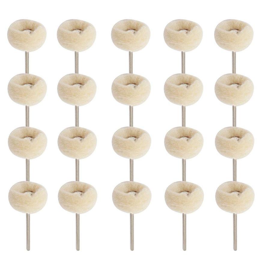 Электрическое шлифовальное колесо с ручкой из шерсти 3 мм с полировальным кругом, шлифовальная головка из войлока