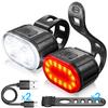 USB Rechargeable LED Front  Rear Bike Light  Headlight Cycling Taillight Bicycle Lantern Lamp