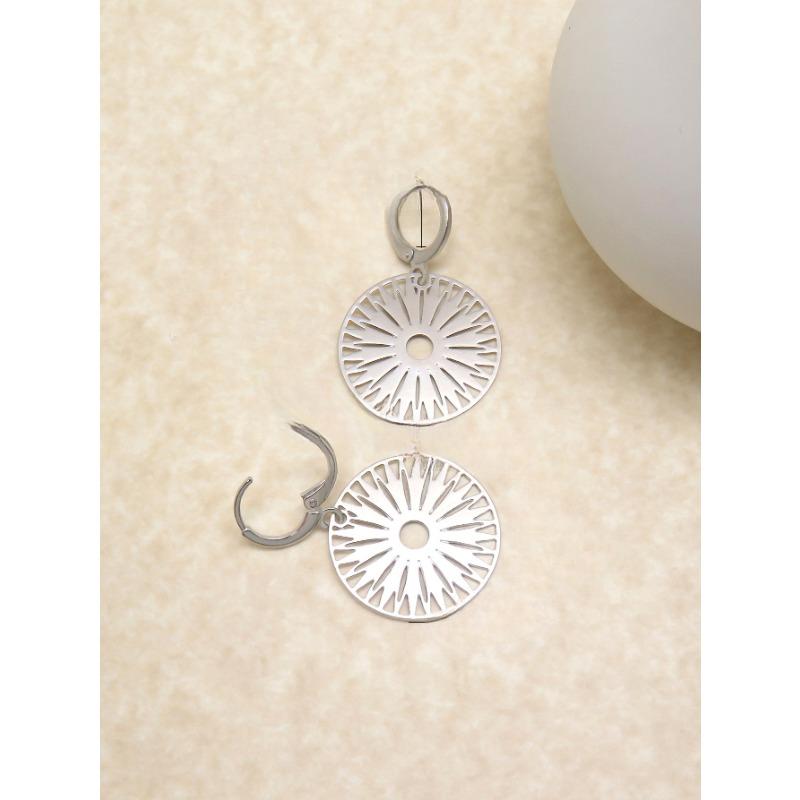 Высококачественное элегантное ретро круглое полое украшение в виде подсолнуха