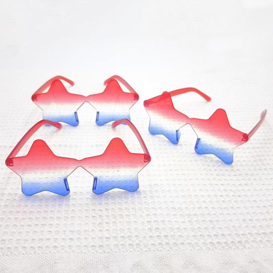 45820 шт. Очки со звездой 4 июля, красные, белые, синие, с американским флагом, патриотические