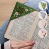 Новый дизайн, вышитый вручную уголок, закладка для книг, симпатичные вышитые закладки с цветочными буквами, прошитый уголок из фетра, зажим для книг