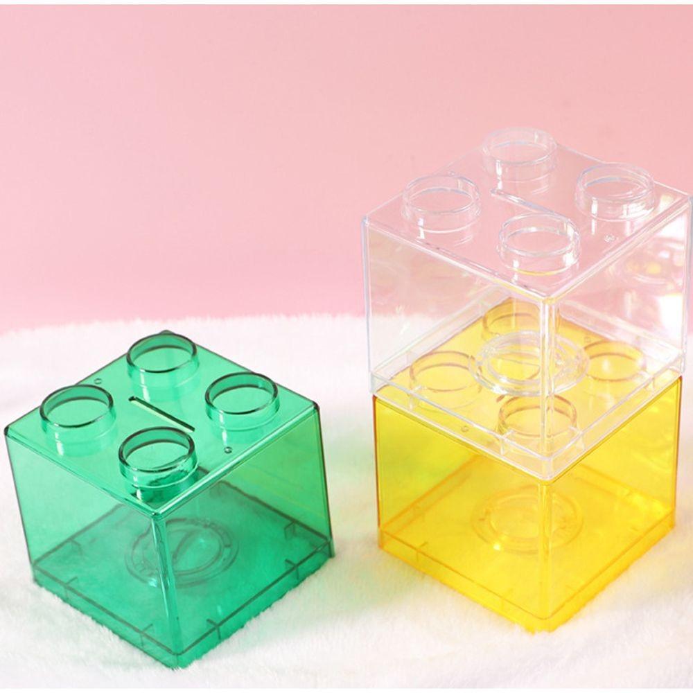 Home Decor Piggy Bank Cash Boy Girls Money Saving Box Storage Box Building Block Coin Box Coin Bank