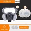 Full/Half Face Dust Mask Respirator With Anti-Fog Safety Glasses Dual Filters For Carpenter Builder Polishing Eye Protection