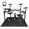[ELEDORA Official] Electronic Drum Set DWT100 / DWT200 with Mesh Pad, 3/4 Cymbals, Large Pads, USB-MIDI, Suitable for Beginners To Advanced Players, I