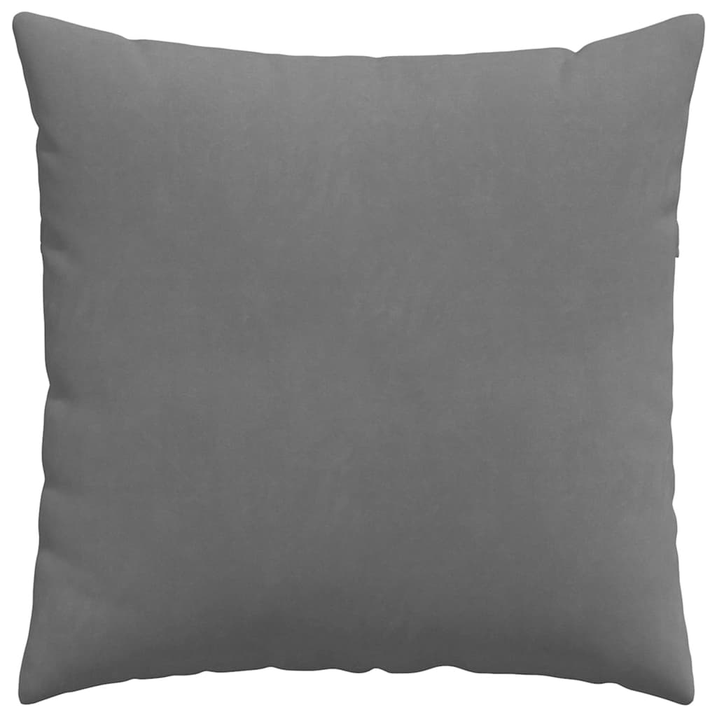 Sofa Cushions 2 Pieces Dark Grey 60 x 60 cm Fabric