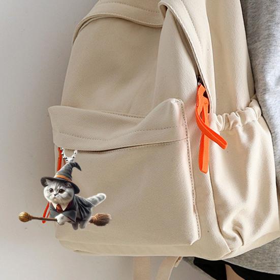 Halloween Wizard Cat Hanging Decoration Home Indoor Christmas Tree Car Rearview Mirror 2D