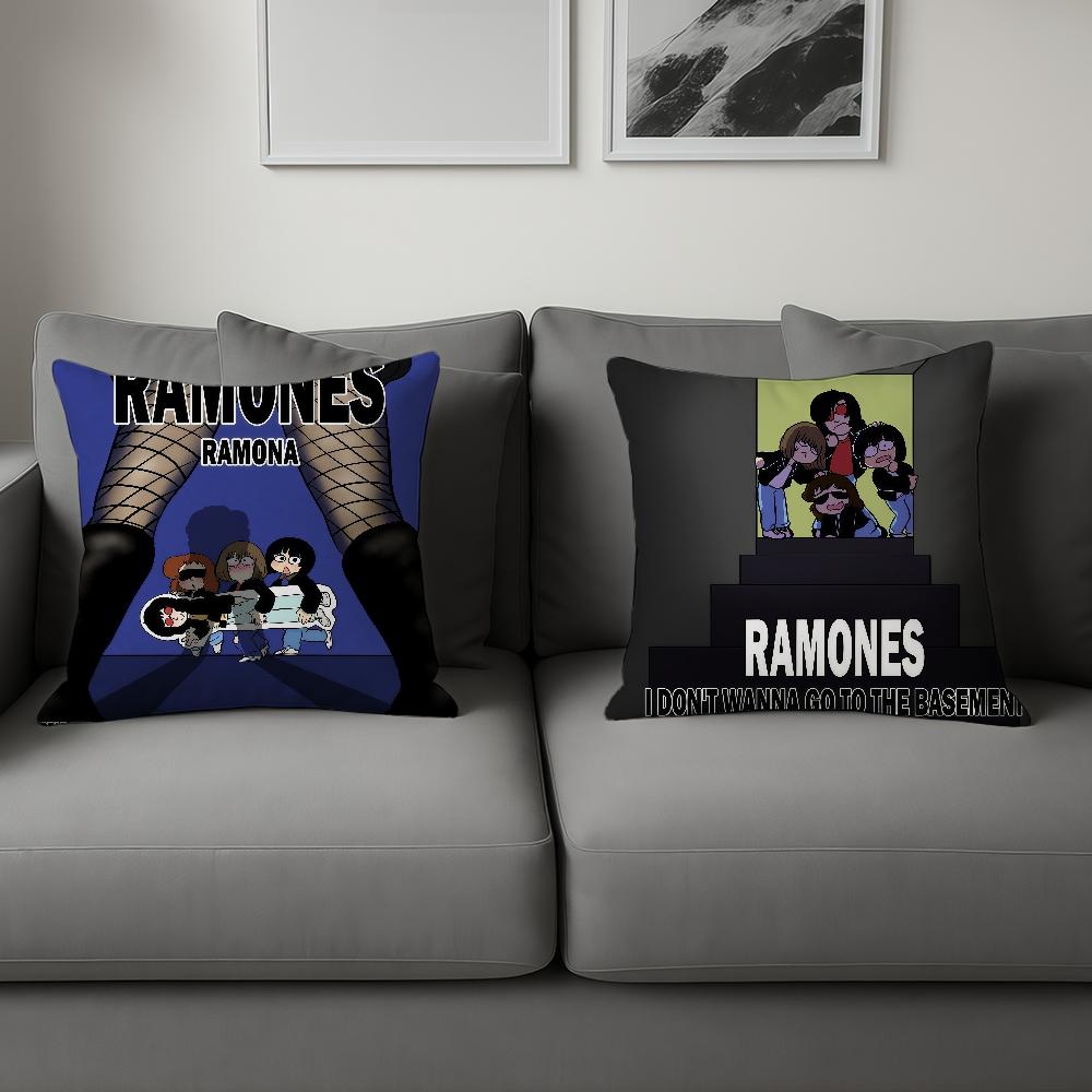 Rock Band R-Ramones наволочка Двусторонняя печать Полиэстер Наволочка Узор Декоративная молния Наволочка