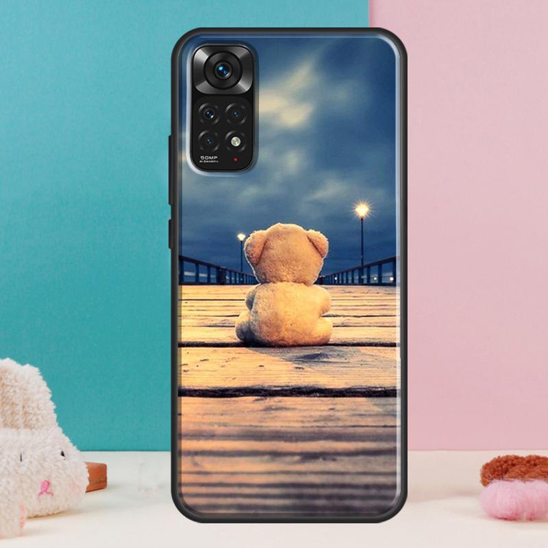 Милый чехол-медведь для Xiaomi Redmi Note 14 13 12 Pro 11 9 10 9S 10S 11S 12S Redmi 14C 13C 10C 12C