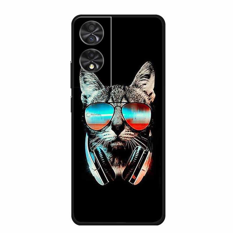 Для TCL 40 NxtPaper 4G 6.78" Чехол Животные ТПУ Мягкий Силикон Чехлы для Телефона Обложка для TCL40 NxtPaper Защитный Волк Мультяшный Coque
