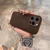 Роскошный кожаный чехол для телефона с узором «Лунная яма» Для iPhone 11 12 13 14 15 16 Pro Max Plus Ударопрочный бампер Задние чехлы Cover