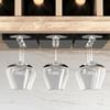 Non-Drilled Stemware Rack Plastic Wine Glass Holder Wall Display Cup Holder  Dining Room