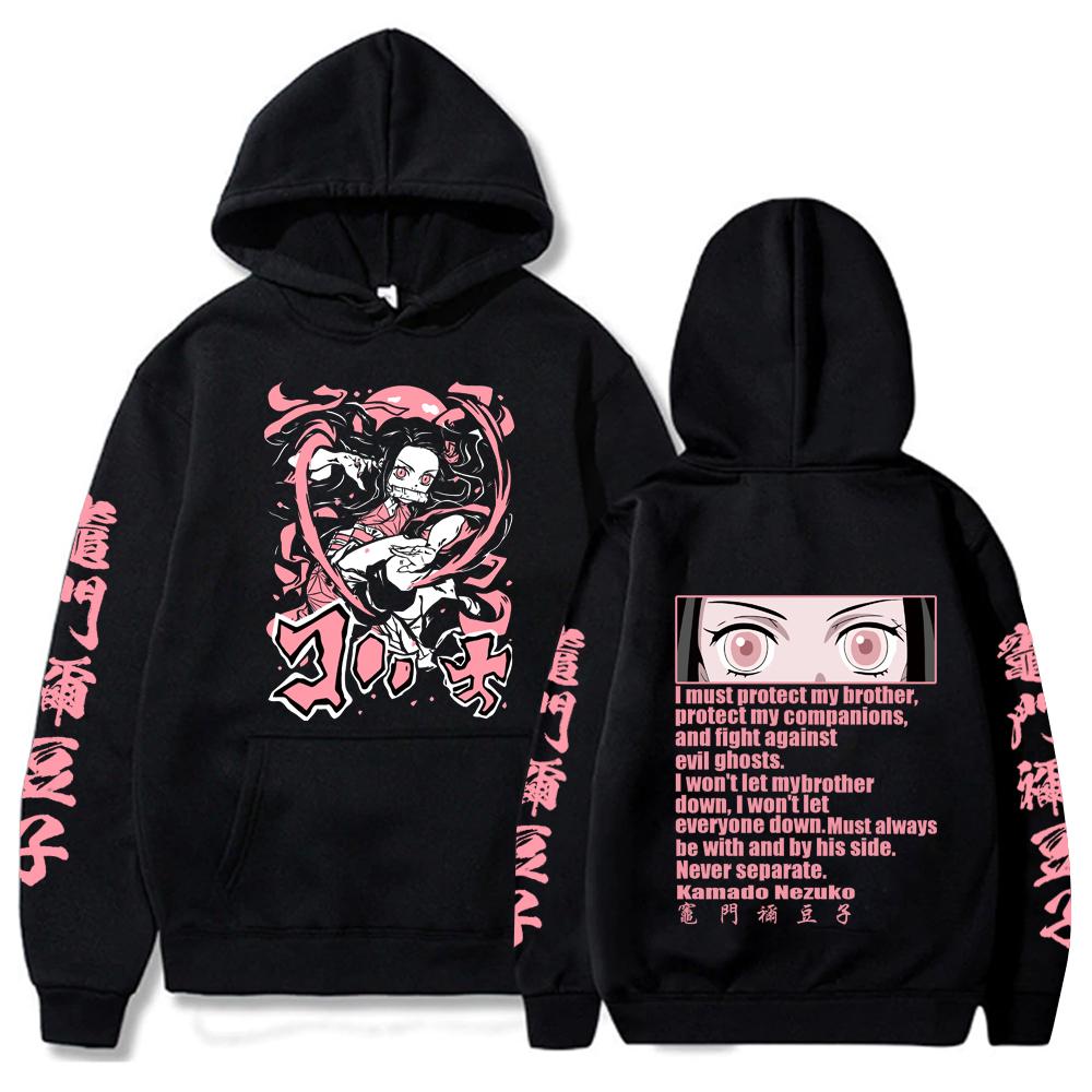 Hot Anime Demon Slayer Zenitsu Hoodie Harajuku Hip Hop Pullover Tops Sweatshirt Popular Gift