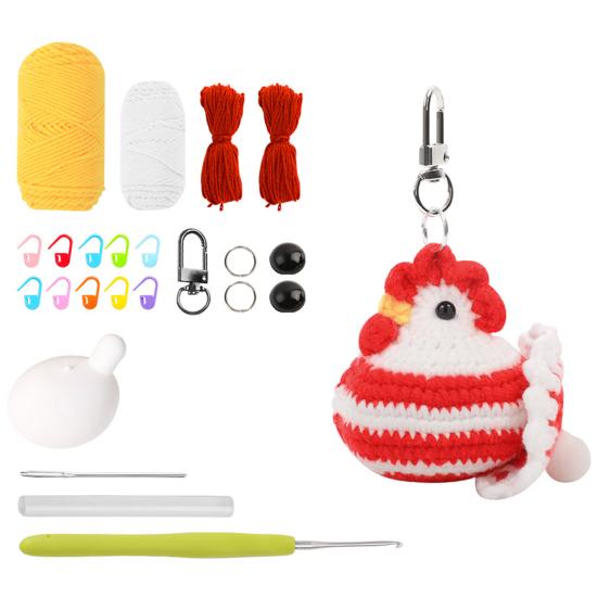 Набор для начинающих по вязанию крючком. Кукла для вязания крючком своими руками с пряжей Bubble Yarn. Крючок и игла.