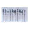 10Pcs Rotary File Tungsten Carbide Grinding Burr Grinder Head Set Kit for WoodworkingSingle Cut