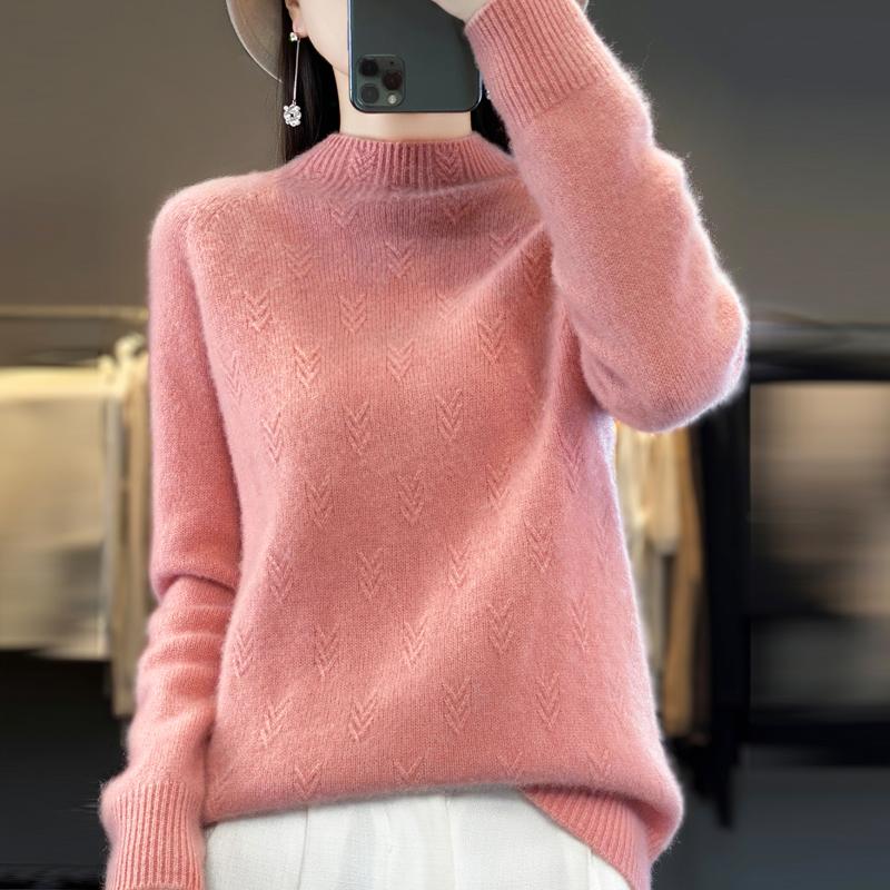 Женский кашемировый свитер Qinghe кашемир 30% кашемир 70% шерсть осенне-зимний пуловер теплый и модный