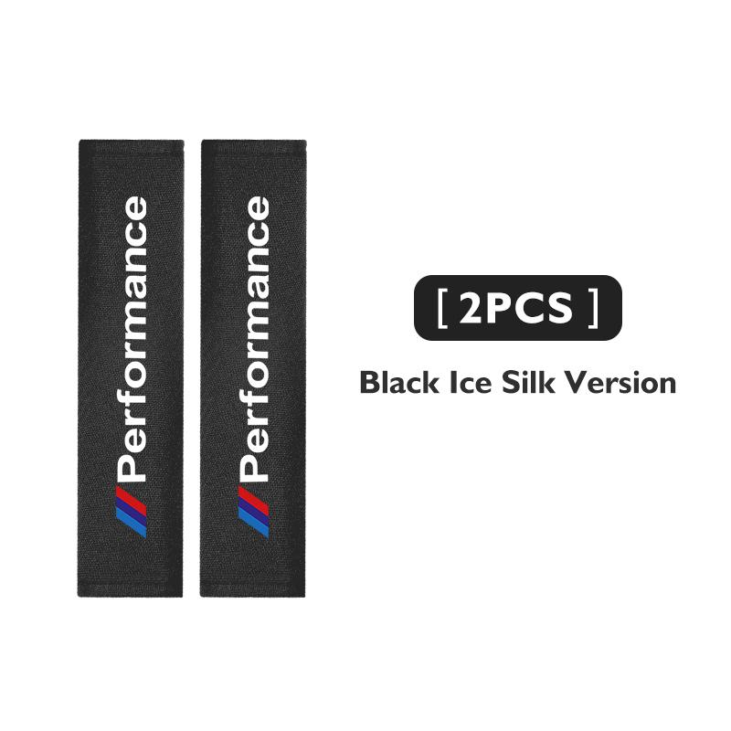 BBKL3 Car Seat Belt Plush Shoulder Strap Cover Safety Belt Pad Protector For BMW Performance M M3 M5 iX5 iX6 E60 E61 E62 E70 E71