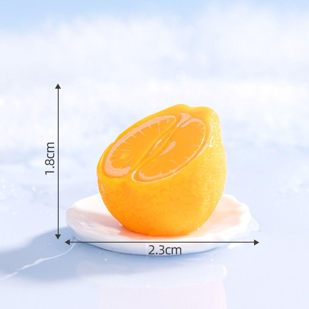 Cute Simulation Fruit Figurines 3D Mini Fruit Figurines Miniatures Handicrafts DIY Decorations Fake Fruits Window Display