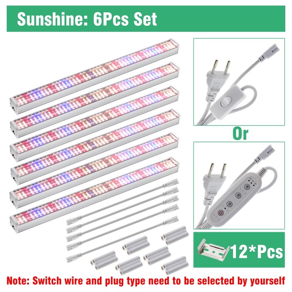 100-277V Household Full Spectrum Plant Light Tube Waterproof Indoor Plants Flower Seedling Growth Light LED Grow Light