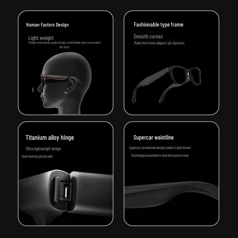 Y Cross-Border Smart Glasses: 8 MP Camera, AI Translation, Bluetooth Audio, Photography & Shooting Features