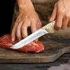 Кованые мясницкие ножи, нож для обвалки, охотничий походный кухонный нож, нож с деревянной ручкой для мяса, нарезки овощей, режущие инструменты