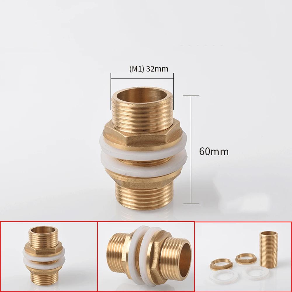 1/8" 1/4" 3/8" 1/2" 3/4" BSPP Наружная полная резьба Бочонок-ниппель Переборочный латунный соединитель Фитинг для бака