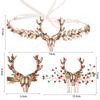 Hair Comb Hairpin Set Crystal Antlers Hairband Vintage Christmas Headband  Merry Christmas