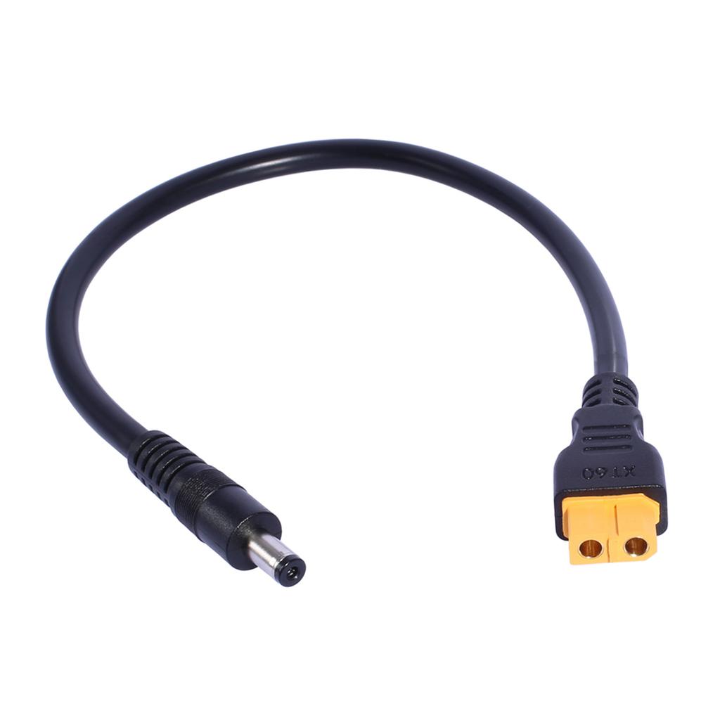 Кабель-переходник DC5.5x2.1mm/DC5.5x2.5mm, 30 см, с разъемом XT60 (мама) для солнечной панели и источника питания игрушек с дистанционным управлением