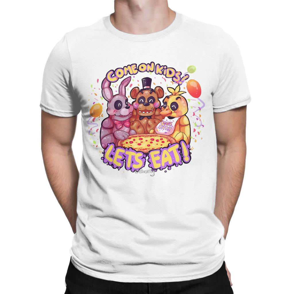 Lets Eat At Freddy Funny 100 Cotton Tshirt Five Nights At Freddys Tees Tops For Unisex