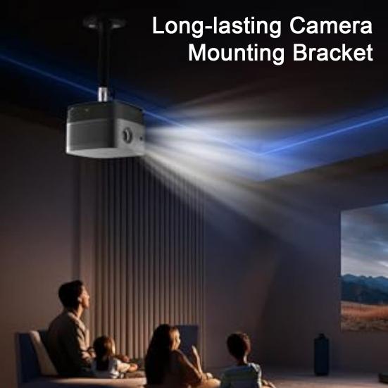 Projector Bracket High 360-Degree Rotatable Ceiling Stability Easy To Install Wall Mount Projector Holder