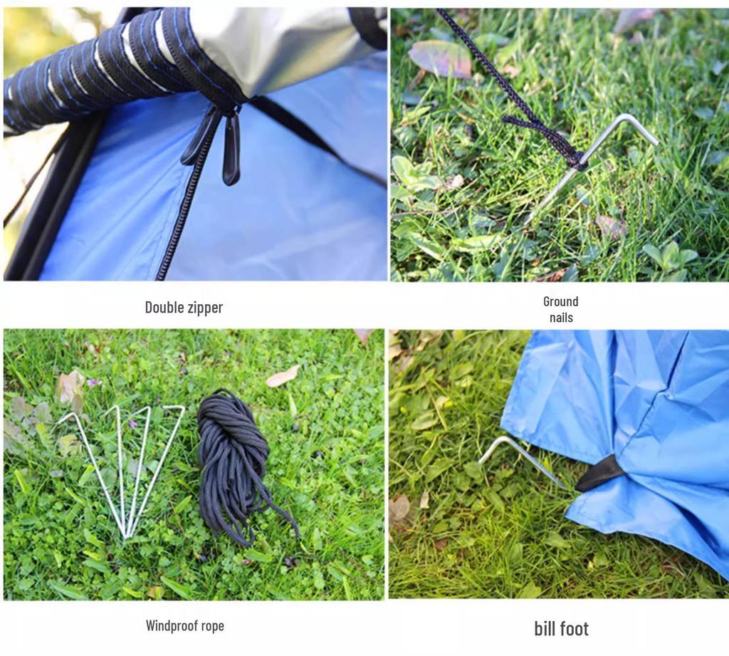 Портативная палатка для душа и туалета для кемпинга - Укрытие для уединения на открытом воздухе